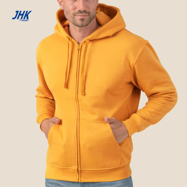 Felpa con cappuccio e zip intera