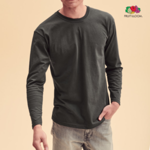 T-shirt girocollo manica lunga uomo Fruit of the Loom