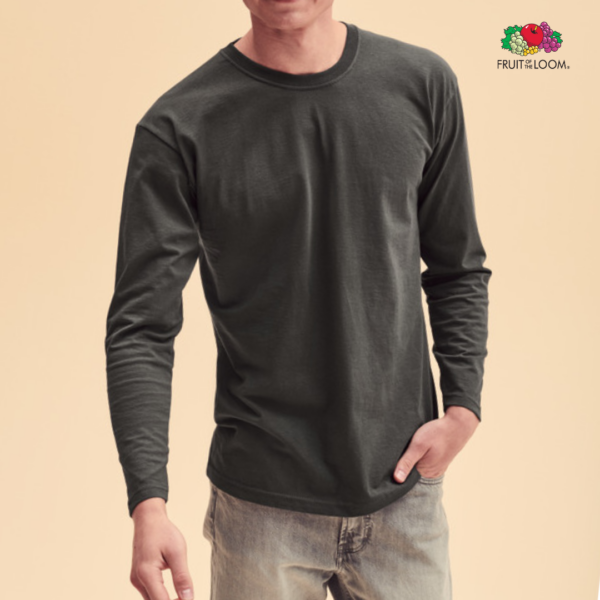 T-shirt girocollo manica lunga uomo Fruit of the Loom