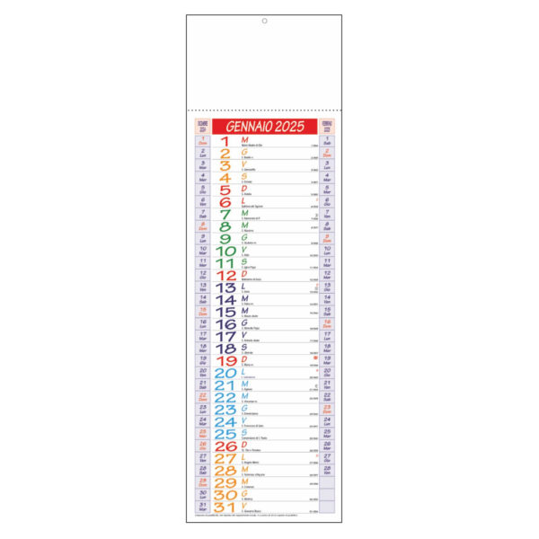 Calendario da parete silhouette