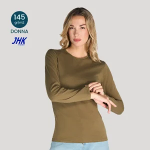 T-shirt con scollo a V unisex cotone JHK 160 gr/m2