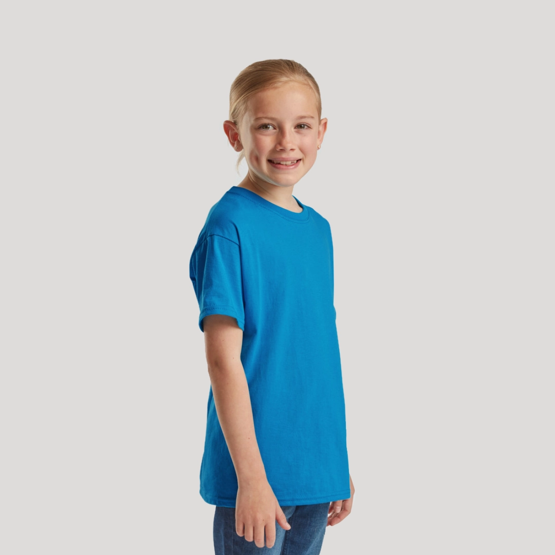 T-shirt girocollo bimbo 100% cotone 165 g/m² Fruit of the Loom T-shirt girocollo bimbo 100% cotone 165 g/m² Fruit of the Loom