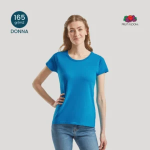 T-shirt donna Fruit of the Loom 100% cotone 165 g/m² fronte