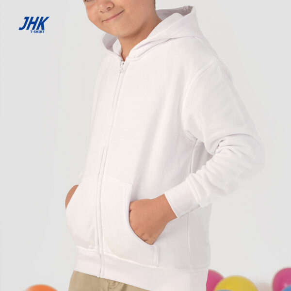 Felpa con cappuccio e zip intera bimbo JHK