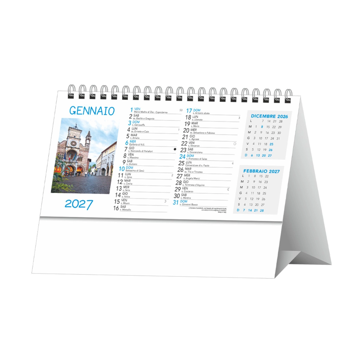 Calendario da tavolo Paesaggi e città Calendario da tavolo Paesaggi e città