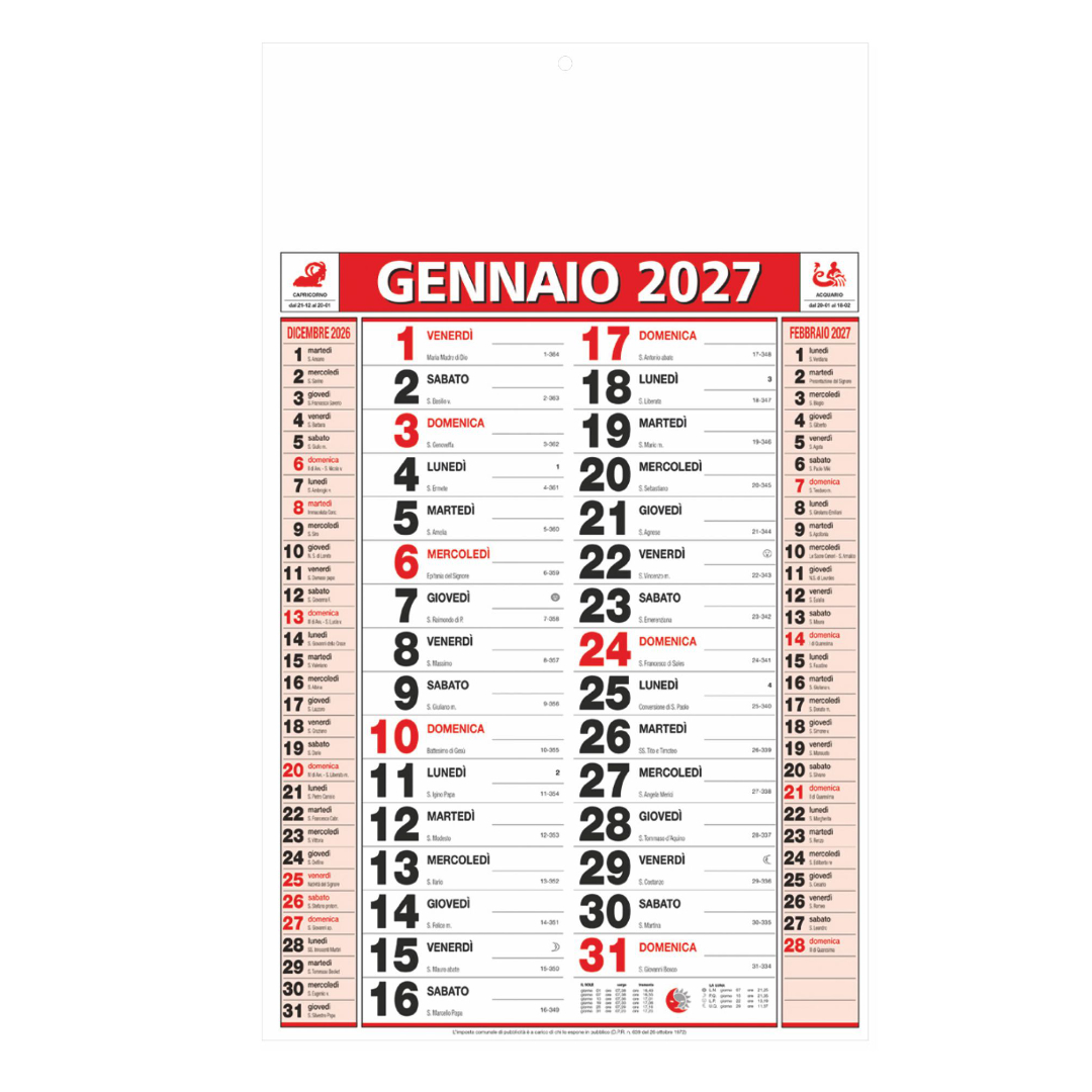 Calendario olandese classic Calendario olandese classic