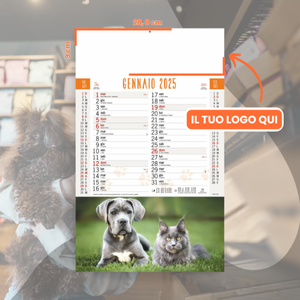 Calendario cani e gatti