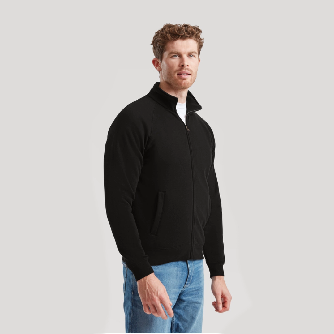 Felpa zip intera senza cappuccio unisex 280 g/m² Fruit of the Loom Felpa zip intera senza cappuccio unisex 280 g/m² Fruit of the Loom