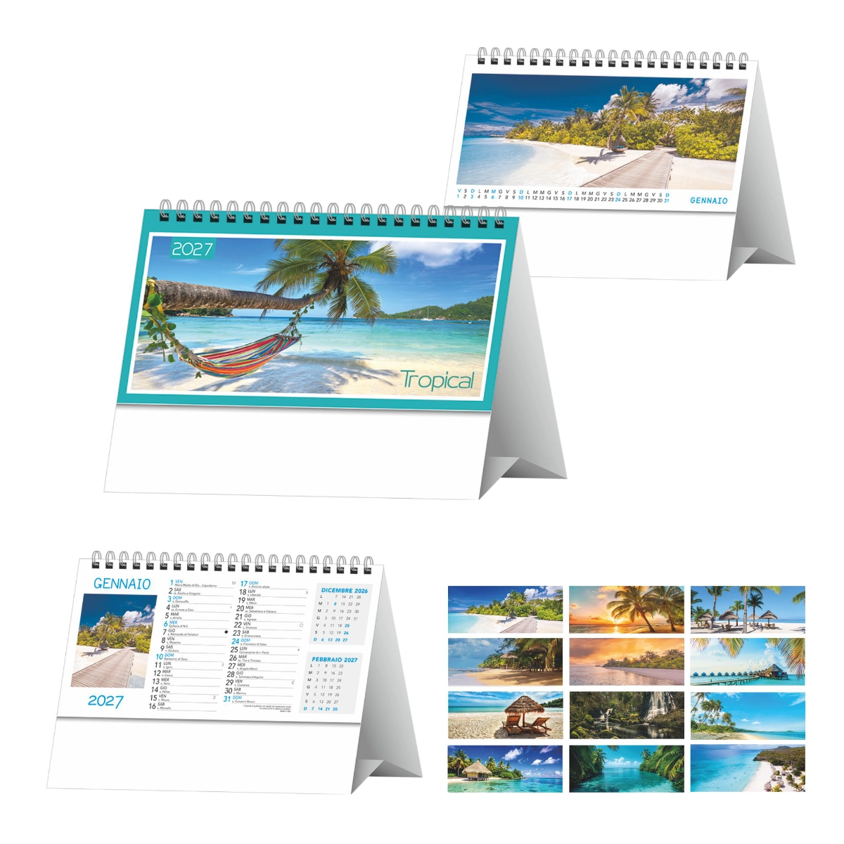 Calendario da tavolo Paesaggi Tropicali Calendario da tavolo Paesaggi Tropicali