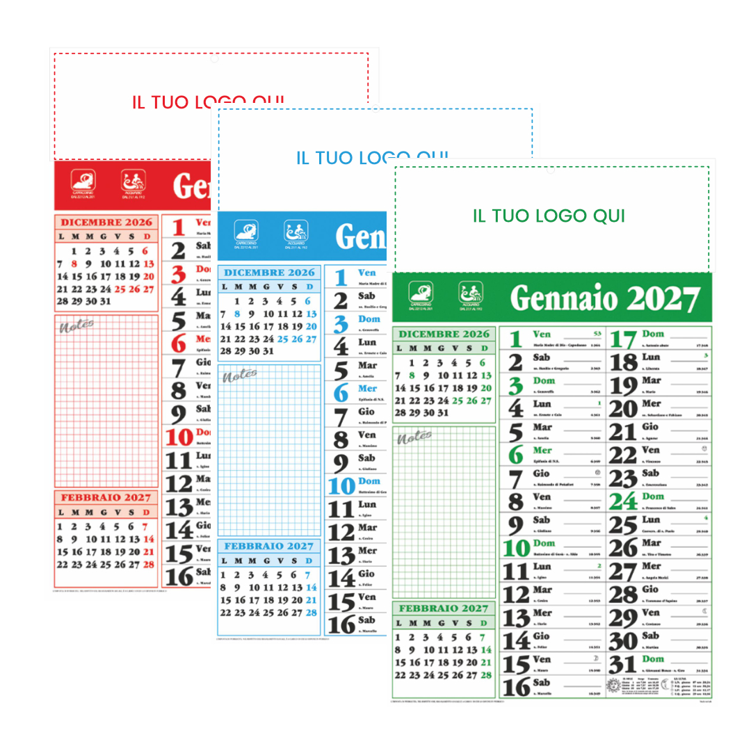 Calendario olandese Notes