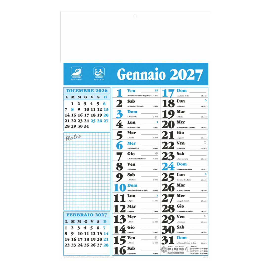 Calendario olandese Notes Calendario olandese Notes