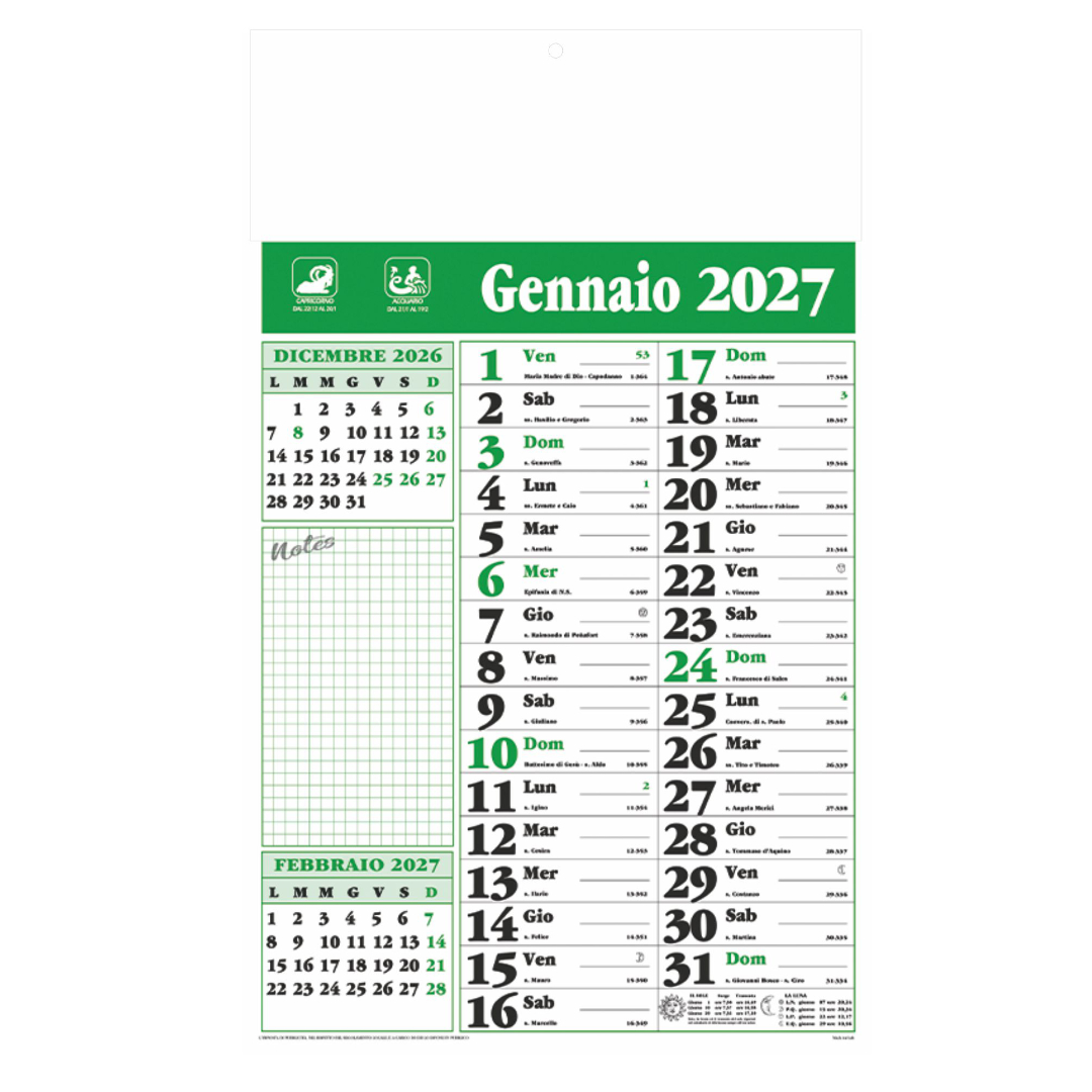 Calendario olandese Notes Calendario olandese Notes
