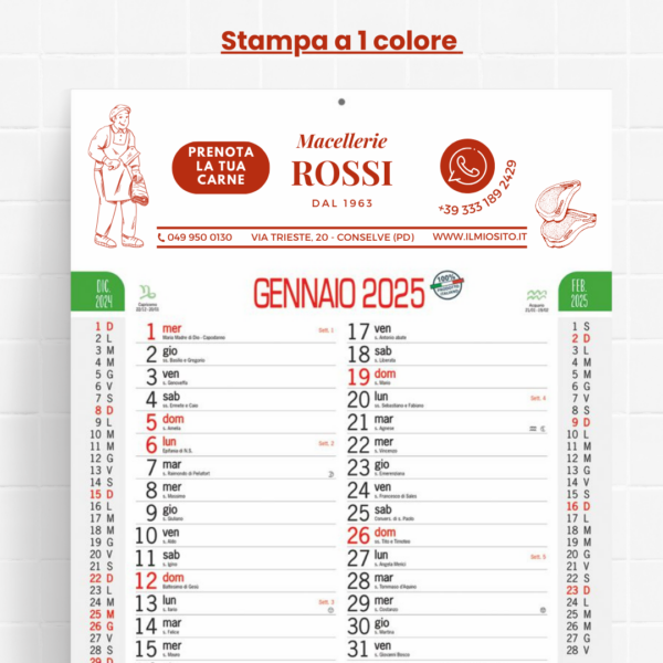 Calendario macelleria - immagine 3
