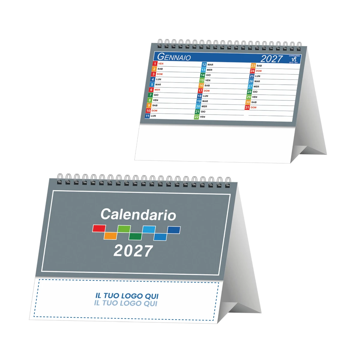 Calendario da tavolo multicolour
