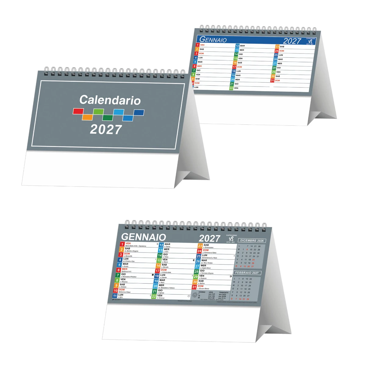 Calendario da tavolo multicolour Calendario da tavolo multicolour