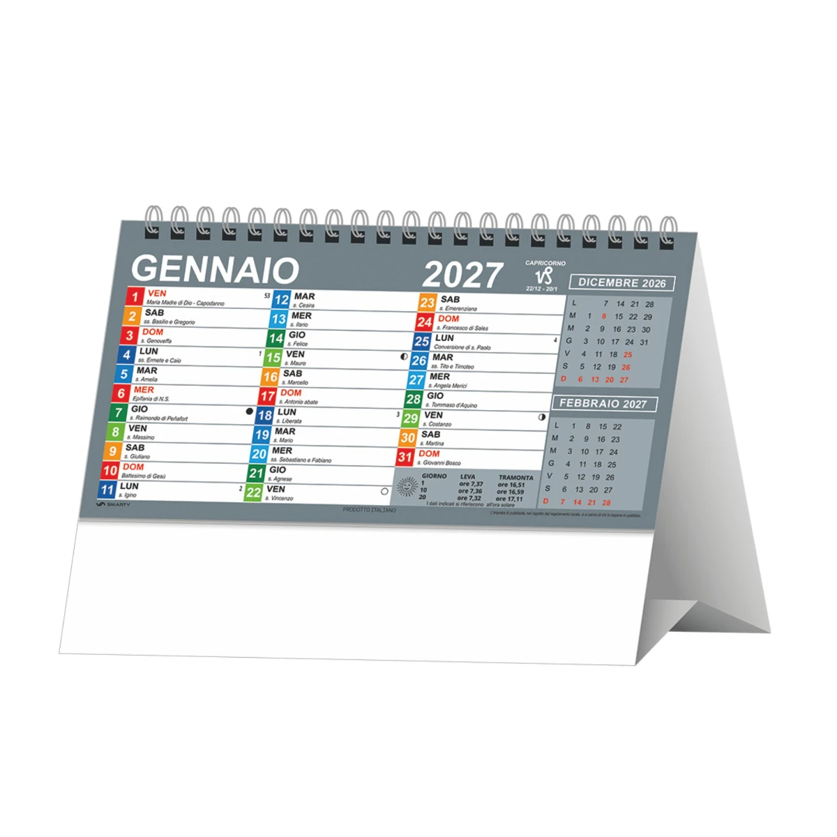 Calendario da tavolo multicolour Calendario da tavolo multicolour
