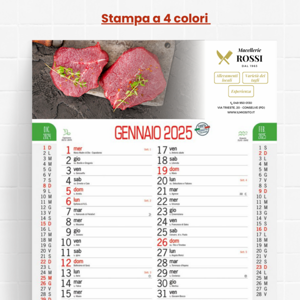Calendario macelleria - immagine 2