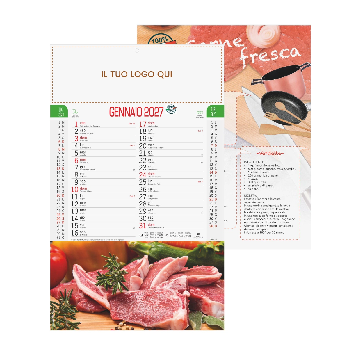 Calendario macelleria
