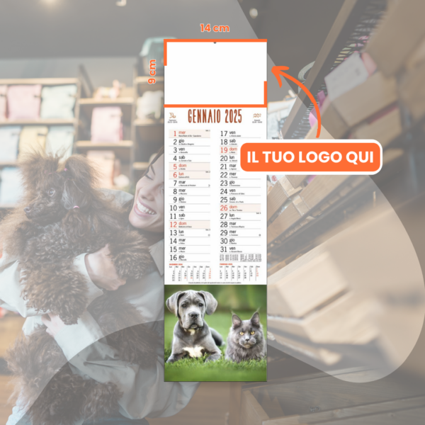 Calendario silhouette Cani e gatti