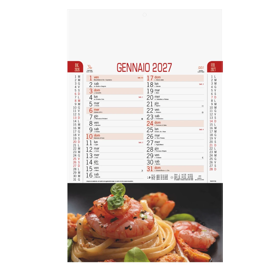 Calendario Gastronomia Calendario Gastronomia