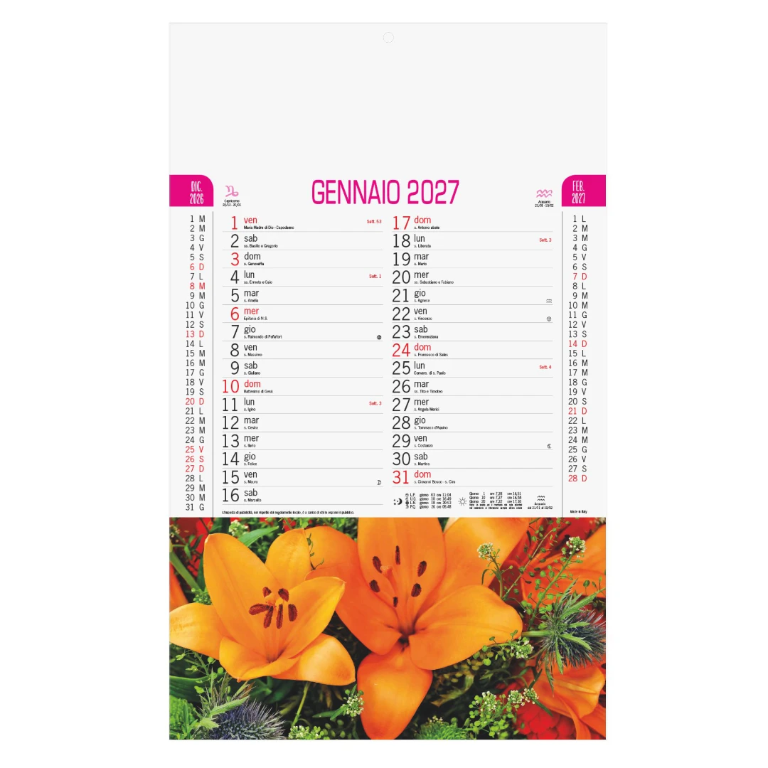 Calendario Fiori Calendario Fiori