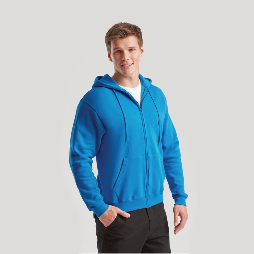 Felpa con cappuccio e zip intera unisex 280 g/m² Fruit of the Loom Felpa con cappuccio e zip intera unisex 280 g/m² Fruit of the Loom