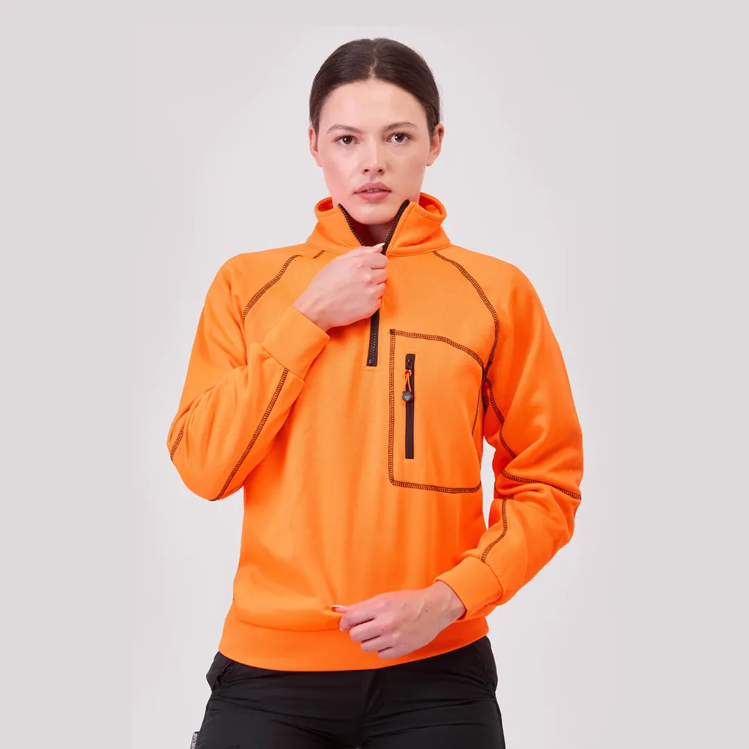 Felpa alta visibilità con cuciture contrasto 280 g/m² Workteam Felpa alta visibilità con cuciture contrasto 280 g/m² Workteam