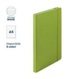 Block Notes A5 personalizzabile con opertina Rigida in PU 100 fogli a righe Ciluxlin