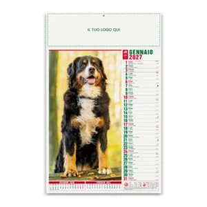 Calendario Cani con illustrazioni di cani e gatti da parete